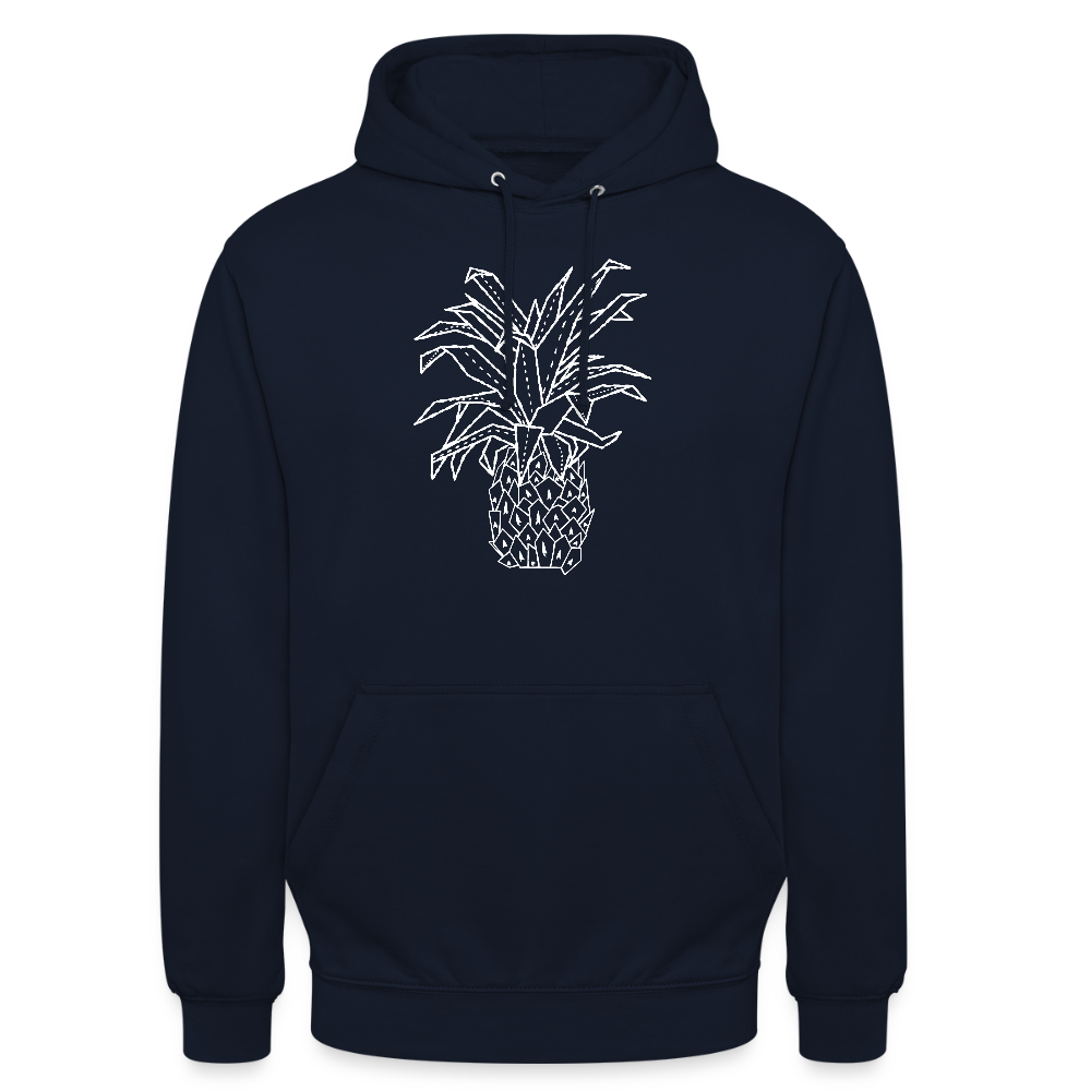 Unisex Hoodie "Grafische Ananas" - Navy