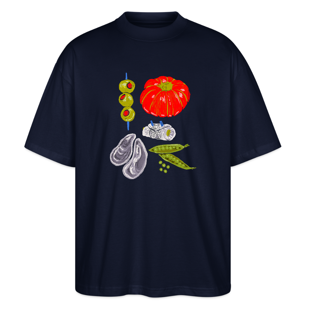 Stanley/Stella Oversized Unisex Bio T-Shirt - “Bon Appétit” - Navy