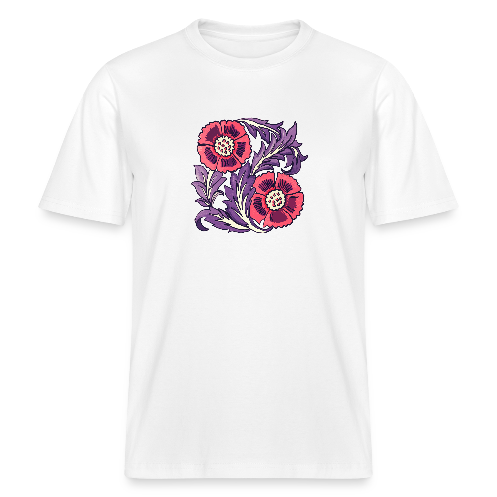 Stanley/Stella Unisex Bio-T-Shirt - “Vintage Poppy“ - Weiß