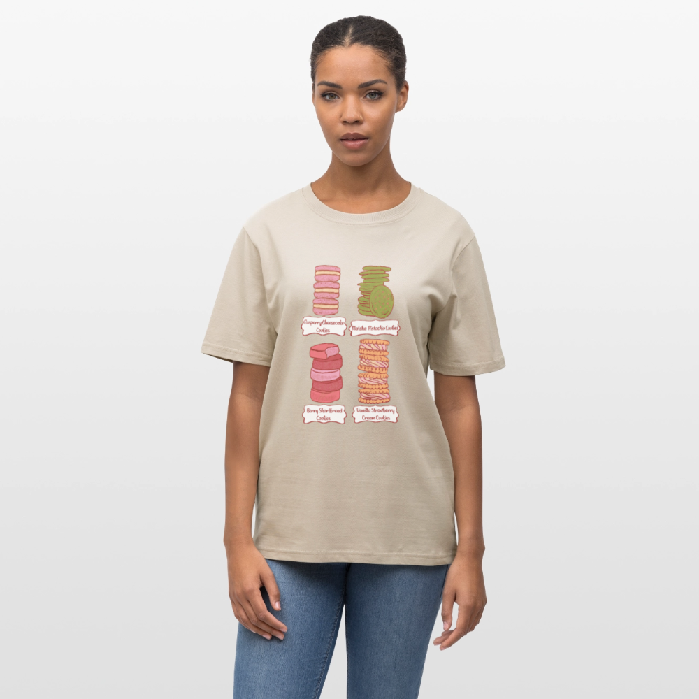 Stanley/Stella Relaxed Fit Unisex Bio-T-Shirt - “Cookie Collection” - Weißgrau