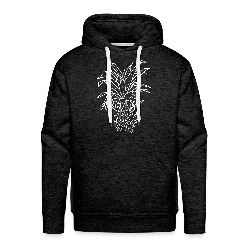 Men’s Premium Hoodie "Grafische Ananas" - Anthrazit