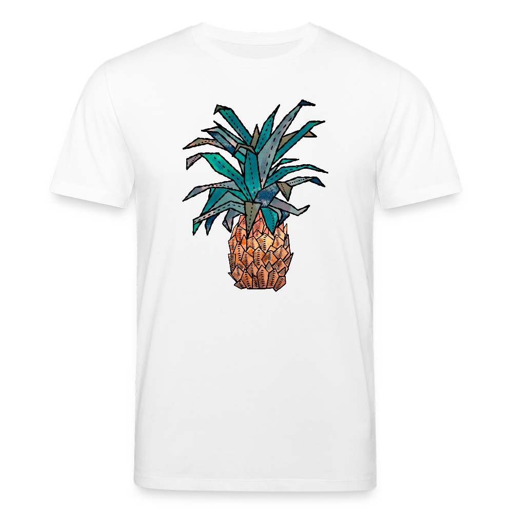 Männer Bio-T-Shirt von Stanley & Stella - "Ananas Bronze" - Weiß