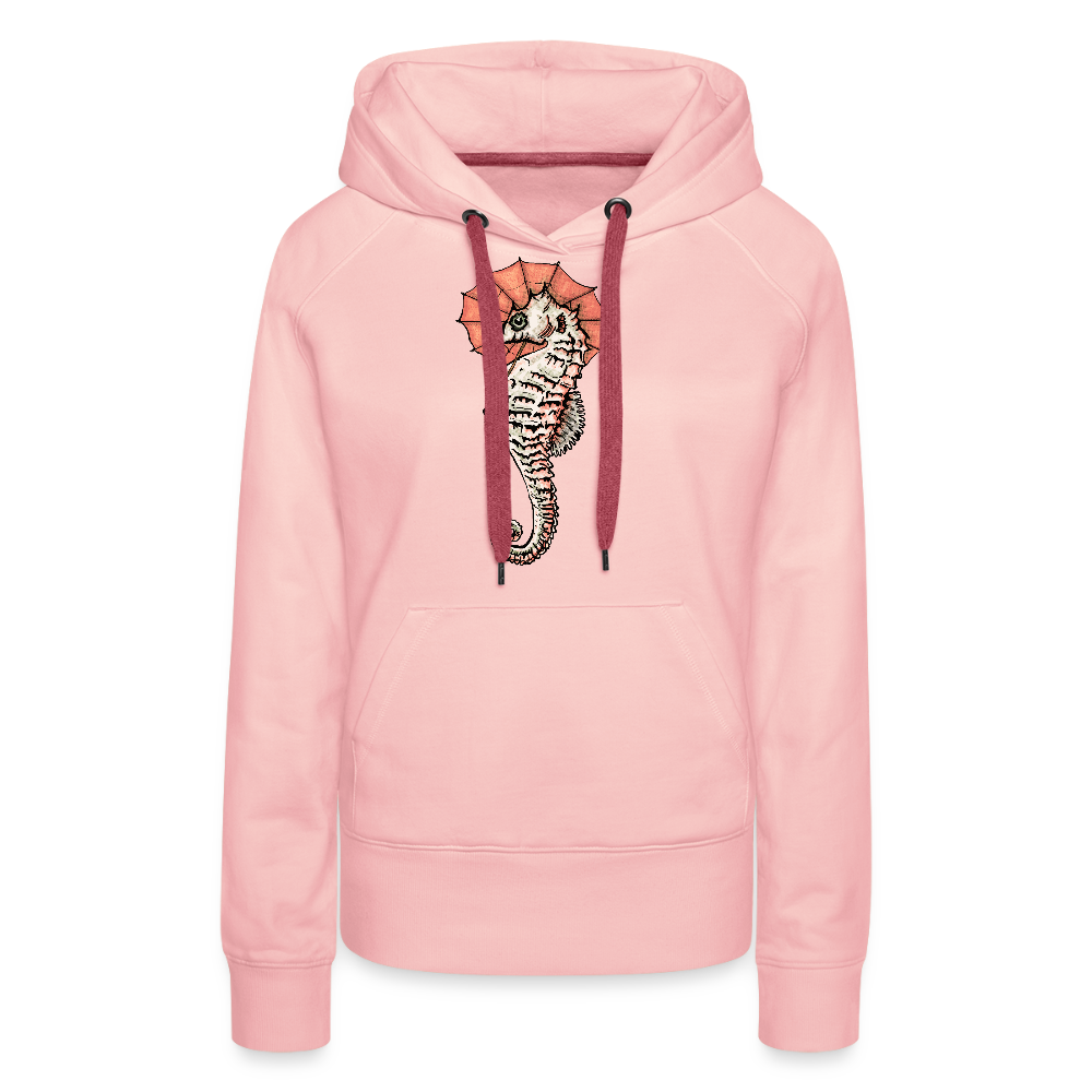 Frauen Premium Hoodie - "Seepferdchen Mandarin" - Kristallrosa