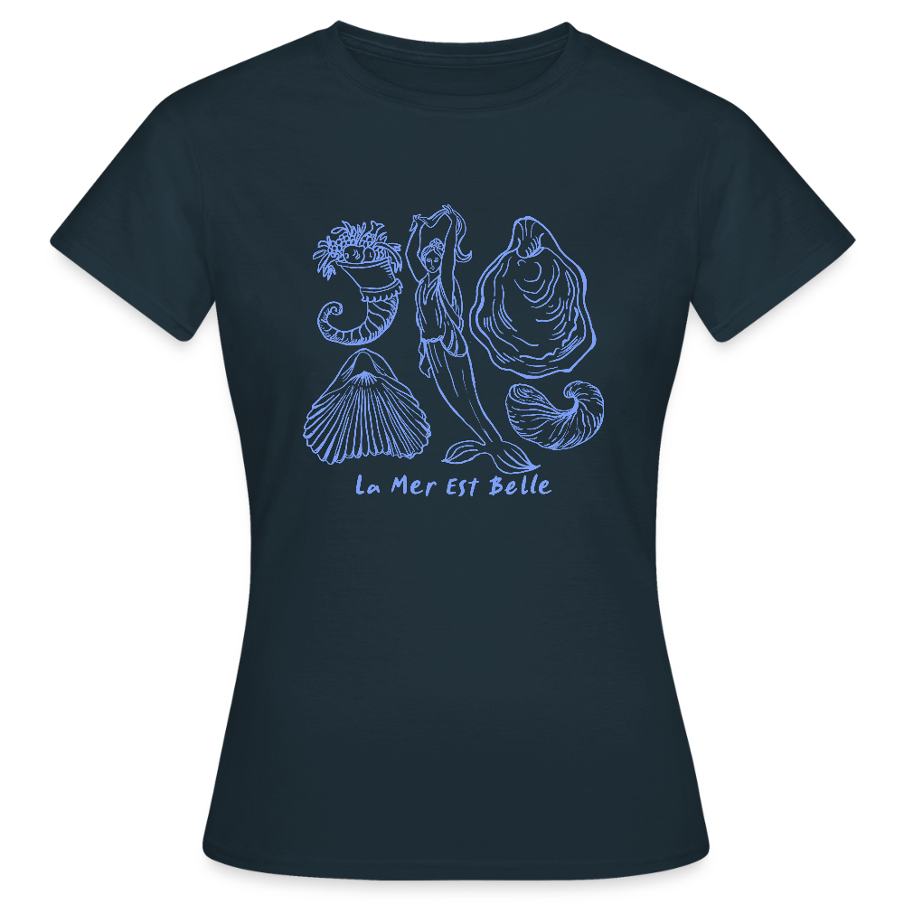 Frauen T-Shirt "La Mer" - Navy