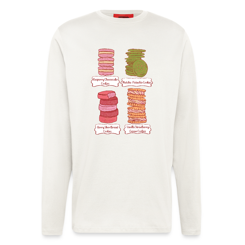 Organic Relaxed Langarmshirt - “Cookie Collection” - OFF WHITE