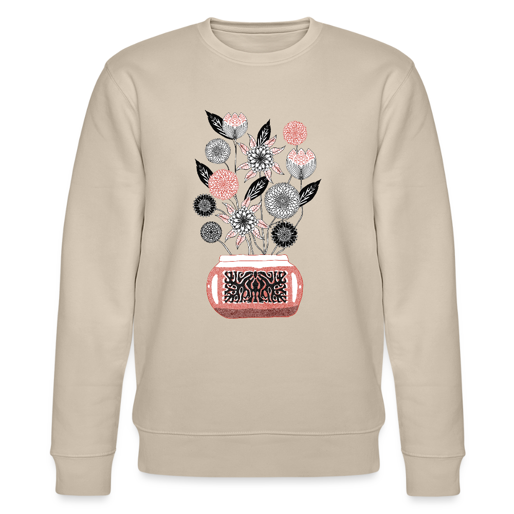 Stanley/Stella Unisex Bio-Sweatshirt - “Vintage Vase” - Beige