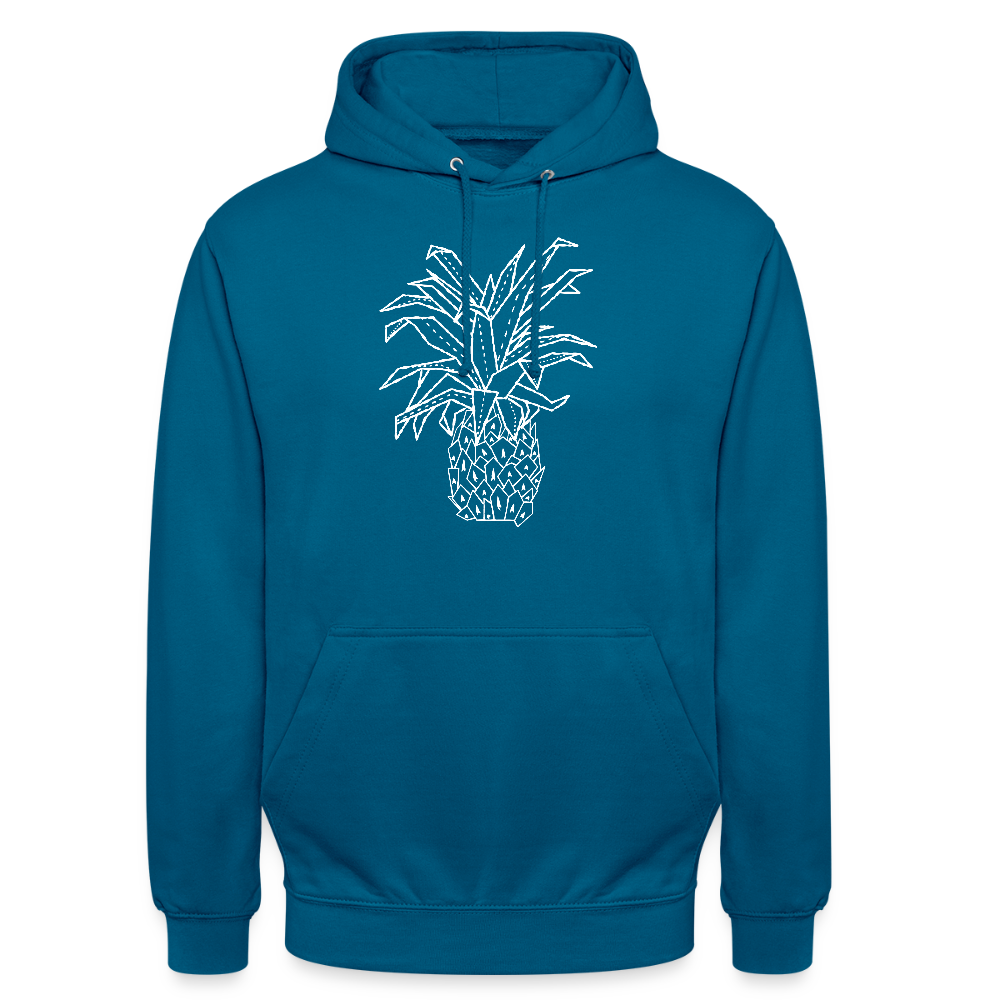 Unisex Hoodie "Grafische Ananas" - Tiefseeblau