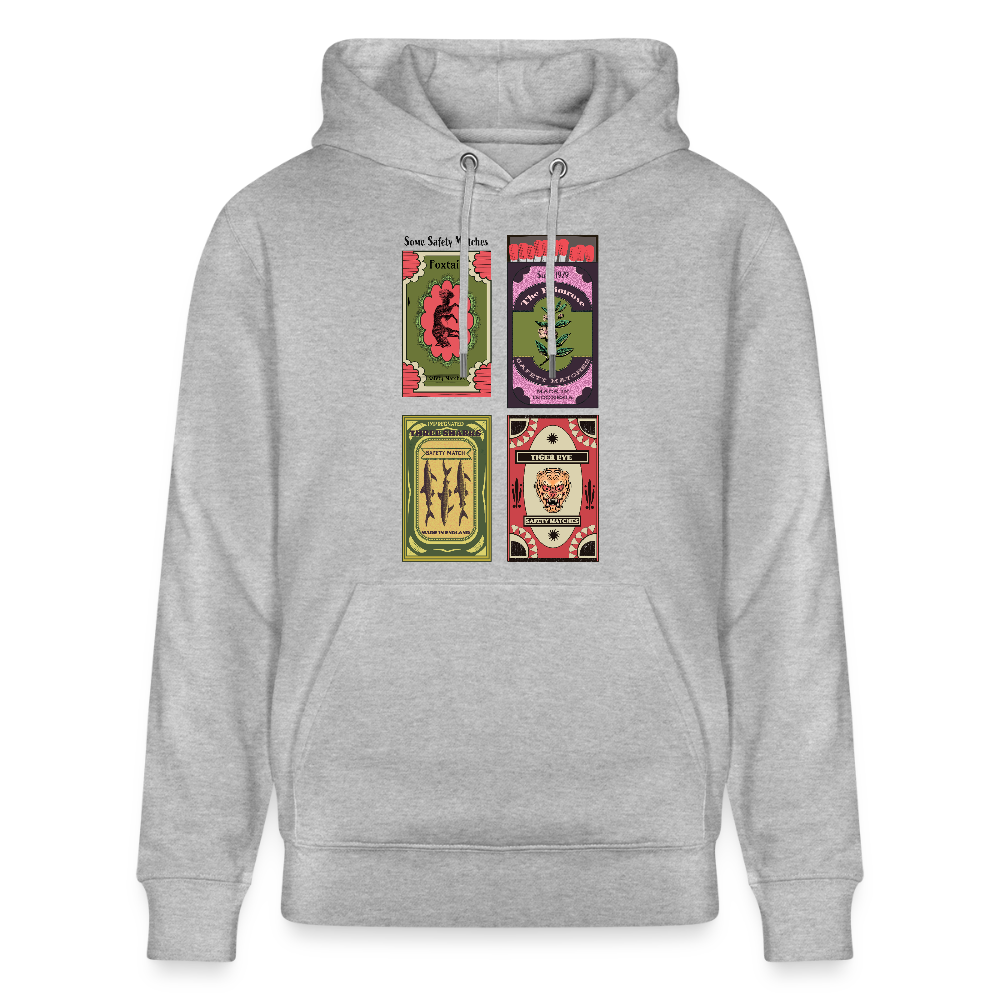 Stanley/Stella Unisex Bio-Hoodie - "Safety Matches" - Grau meliert
