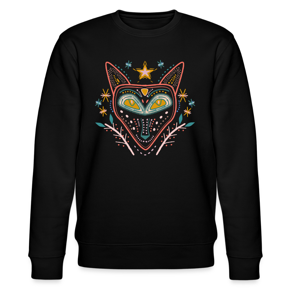 Männer Bio-Sweatshirt "Nachtfuchs" - Schwarz