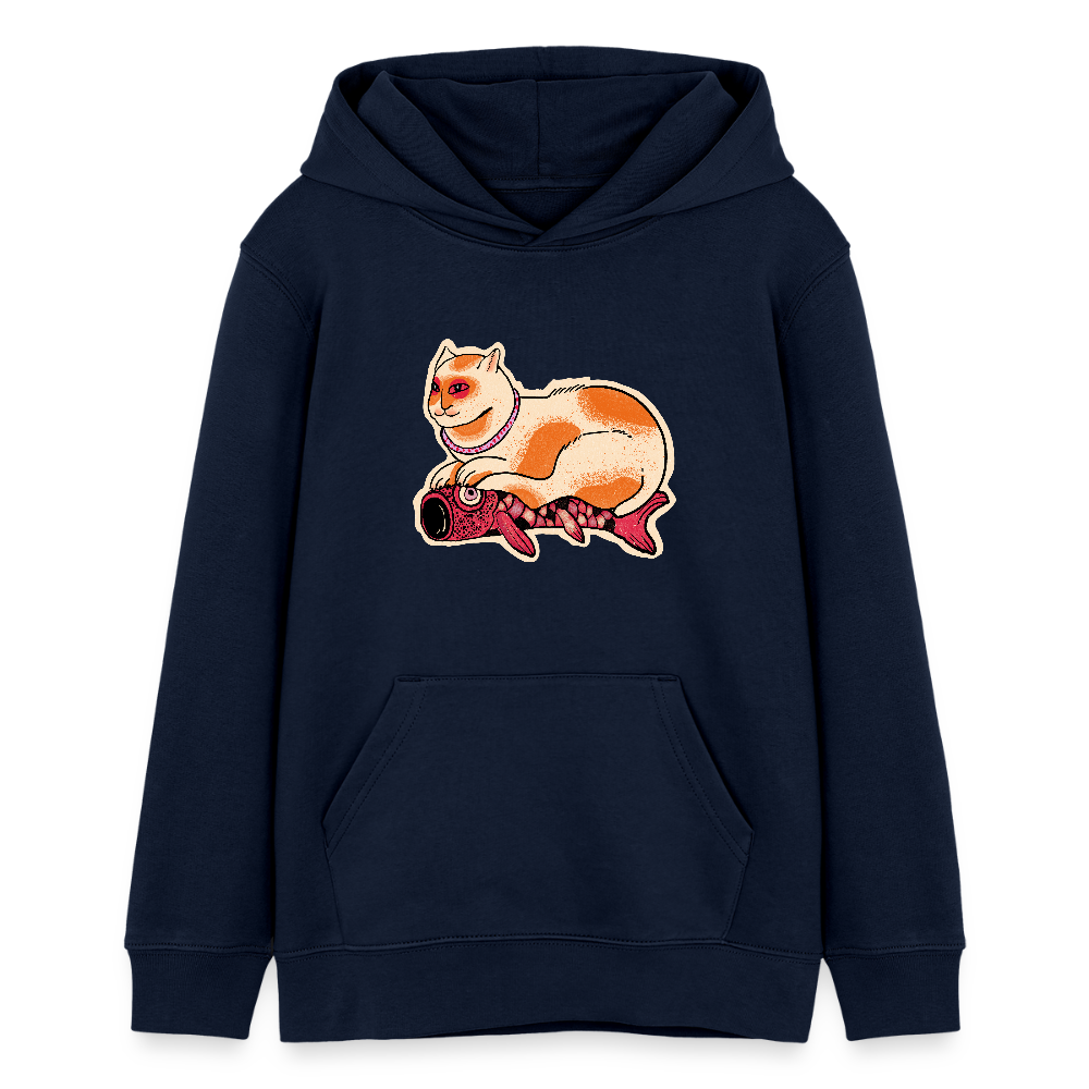 Stanley/Stella Teenager Bio-Hoodie - “Katze & Koinobori” - Navy
