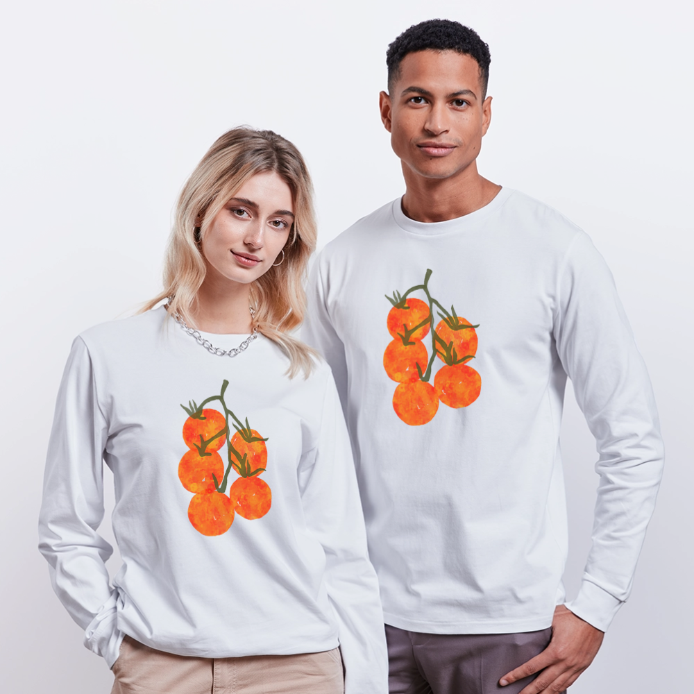 Stanley/Stella Unisex Bio-Langarmshirt - “I Pomodori” - Weiß