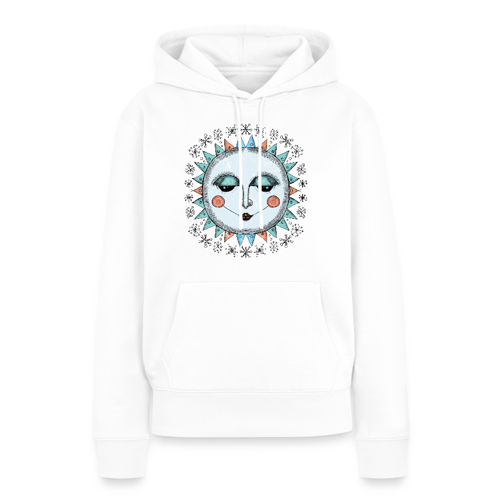 Frauen Premium Hoodie - “Wintersonne” - Weiß