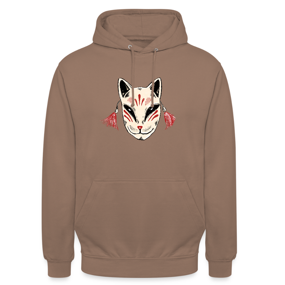 Unisex Hoodie - “Japanische Maske” - Mokka