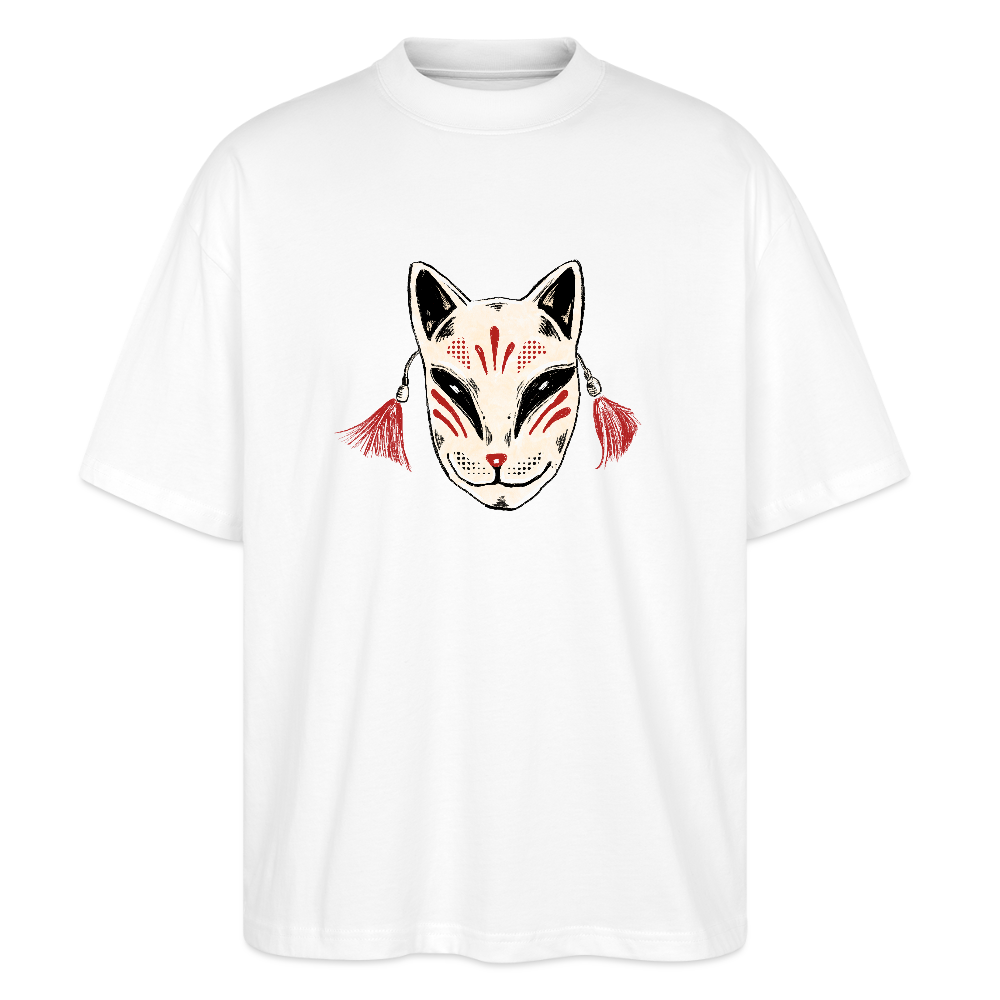 Stanley/Stella Oversized Unisex Bio T-Shirt - “Japanische Maske” - Weiß