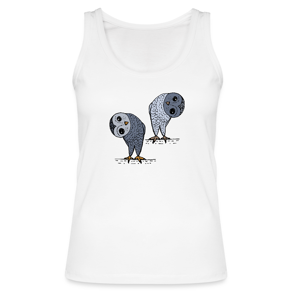 Staunende Eulen - Frauen Bio Tank Top von Stanley & Stella - Weiß