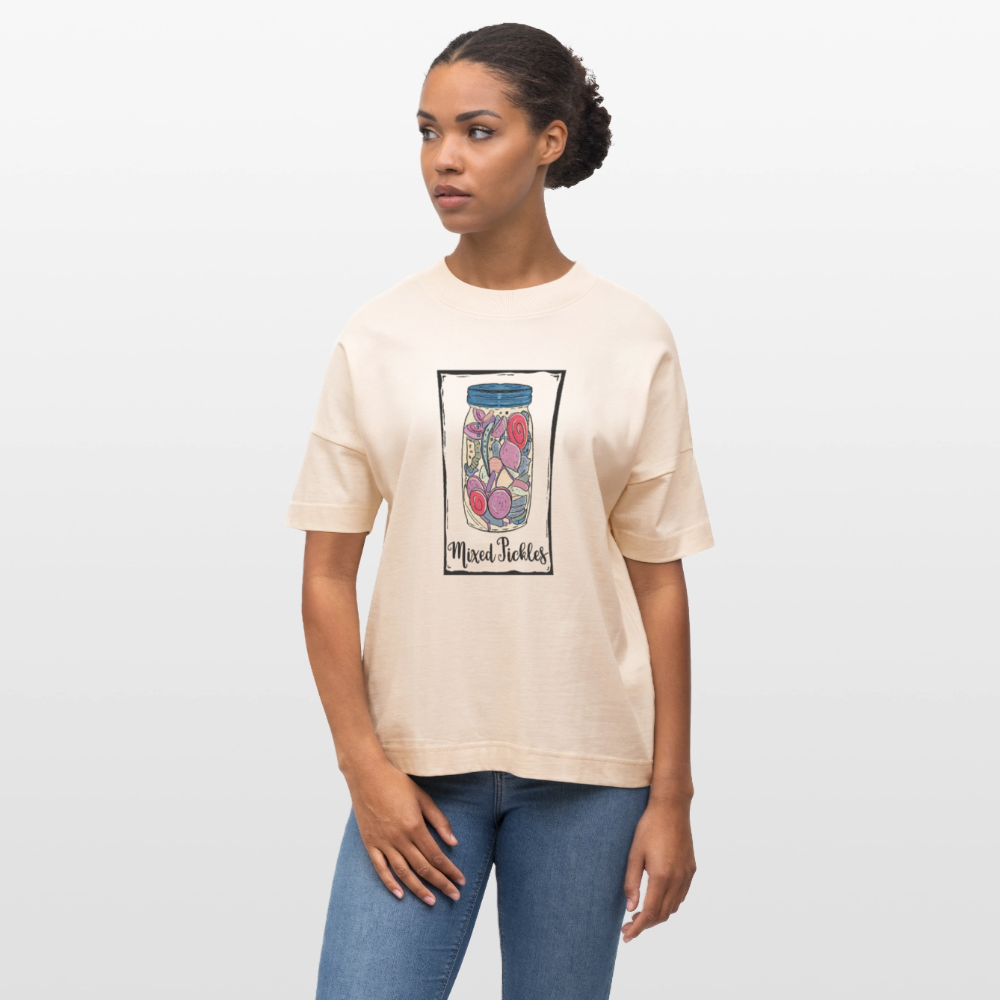 Stanley/Stella Oversized Unisex Bio T-Shirt - “Mixed Pickles” - Weißgrau
