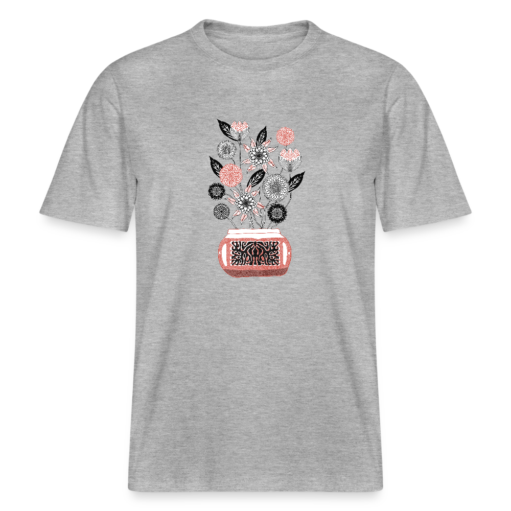 Stanley/Stella Relaxed Fit Unisex Bio-T-Shirt - “Vintage Vase” - Grau meliert