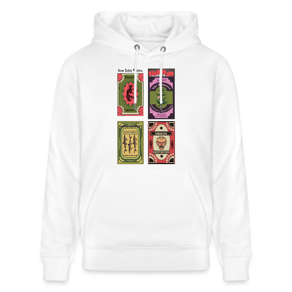 Stanley/Stella Unisex Bio-Hoodie - "Safety Matches" - Weiß