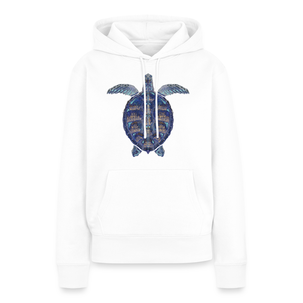 Frauen Premium Hoodie - "Meeresschildkröte" - Weiß