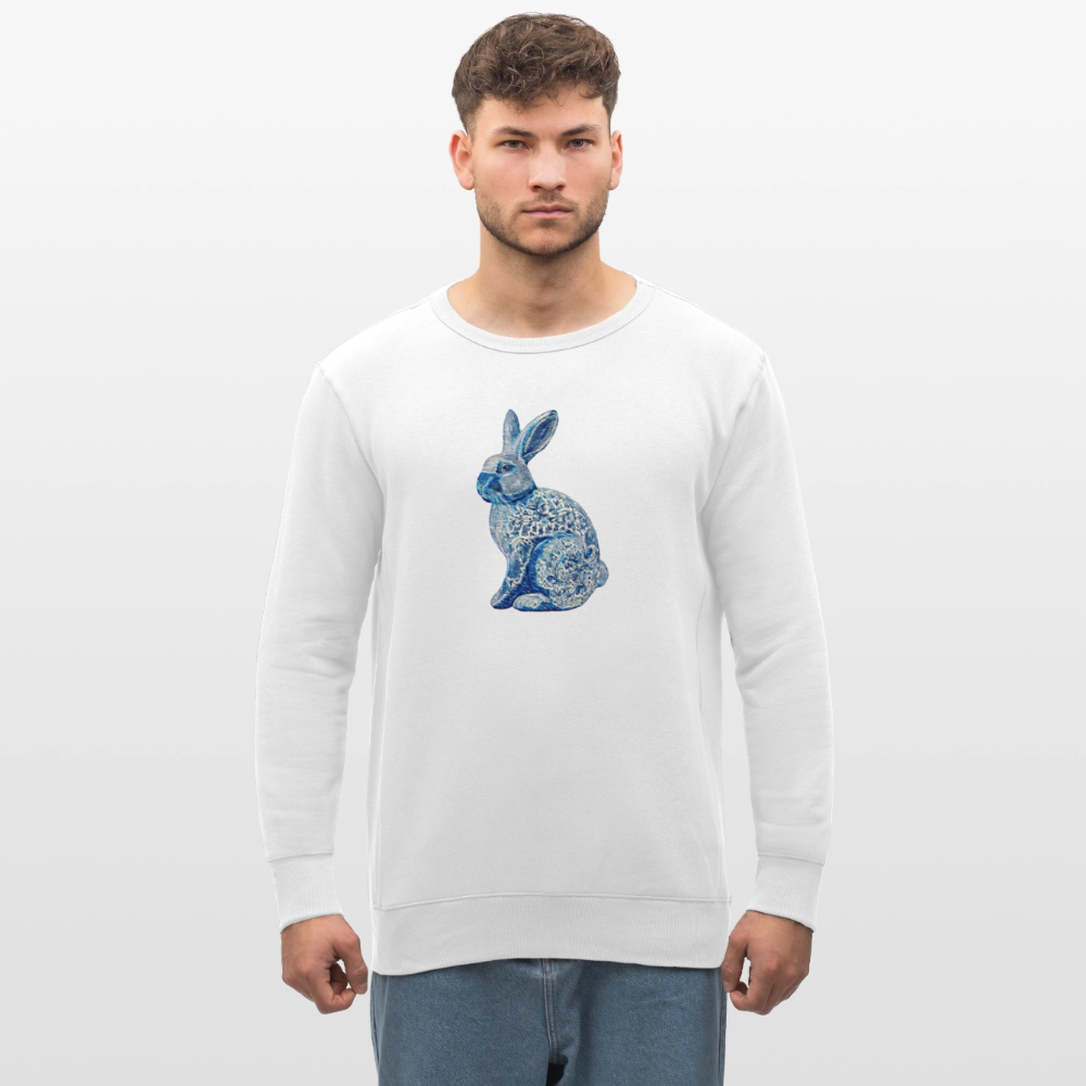 Stanley/Stella Unisex Bio-Sweatshirt - “Hase Delfter Blau” - Weiß