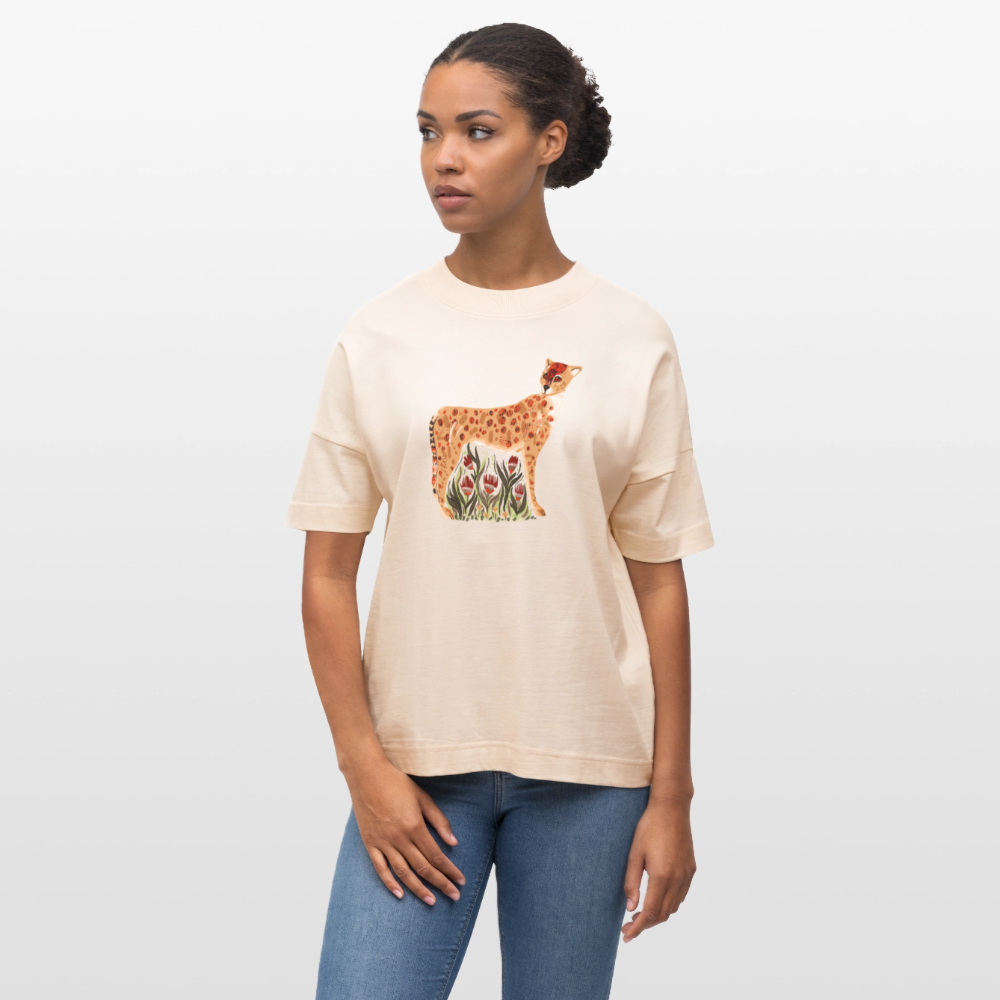 Stanley/Stella Oversized Unisex Bio T-Shirt - “Choose your Cheetah” - Weißgrau