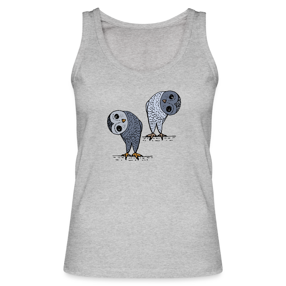Staunende Eulen - Frauen Bio Tank Top von Stanley & Stella - Grau meliert