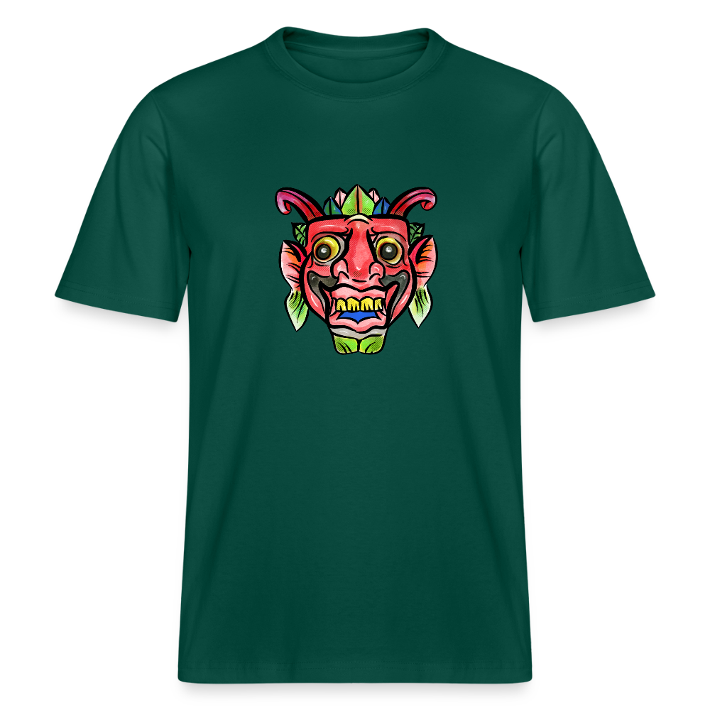 Stanley/Stella Relaxed Fit Unisex Bio-T-Shirt - "Bunte Maske" - Forest