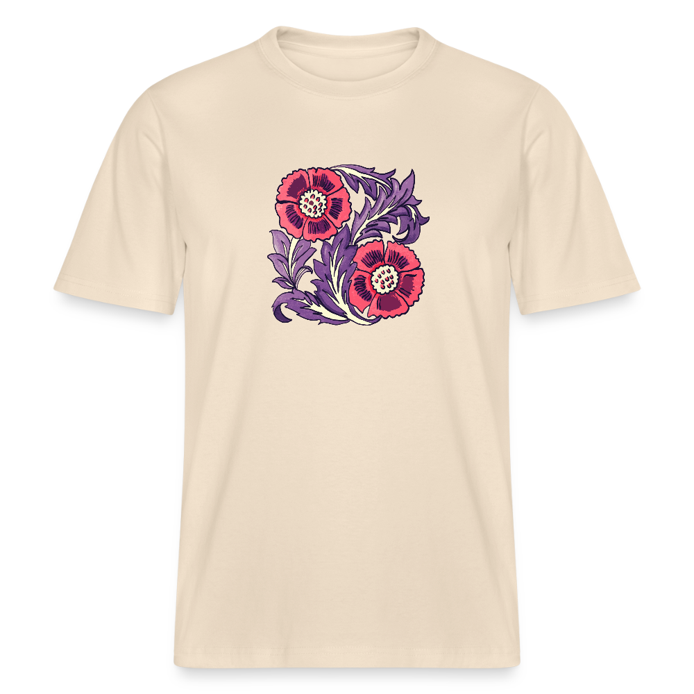 Stanley/Stella Unisex Bio-T-Shirt - “Vintage Poppy“ - Weißgrau