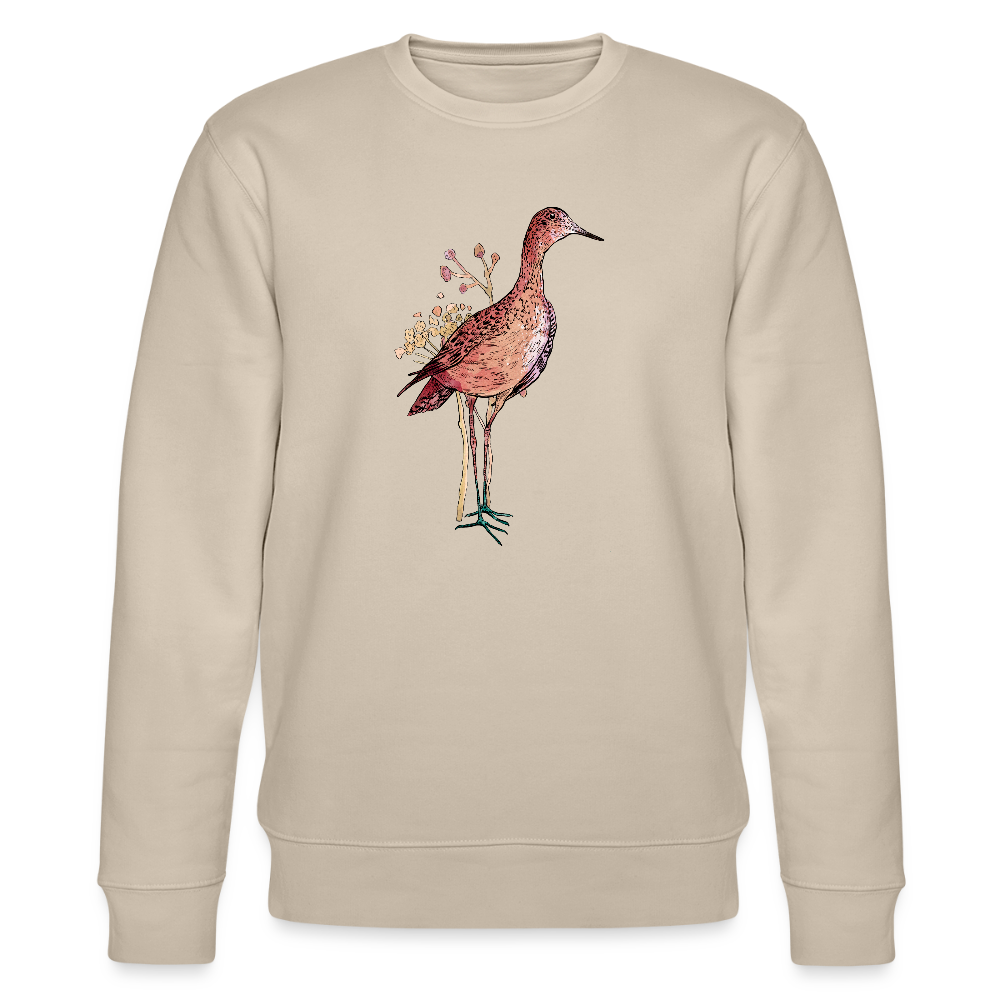 Männer Bio-Sweatshirt - "Gans Grazil" - Beige