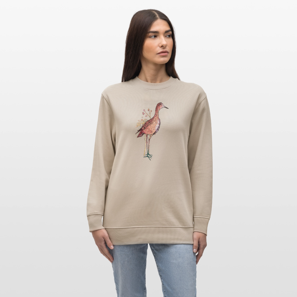 Männer Bio-Sweatshirt - "Gans Grazil" - Beige