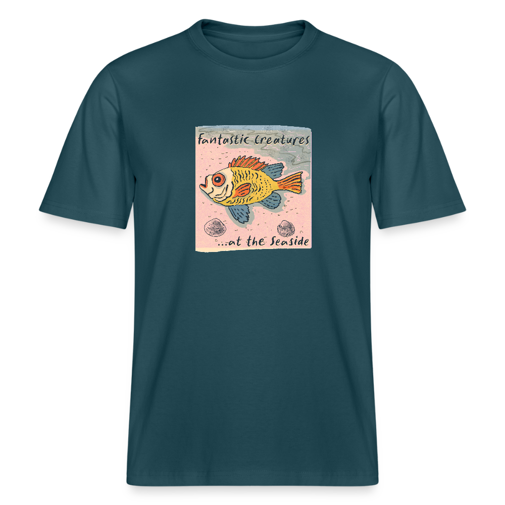 Stanley/Stella Relaxed Fit Unisex Bio-T-Shirt - "Fantastic Creatures" - Dunkles Petrol