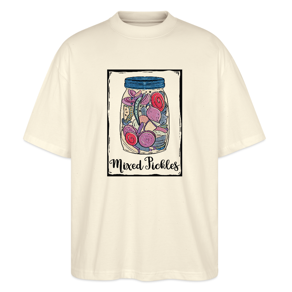 Stanley/Stella Oversized Unisex Bio T-Shirt - “Mixed Pickles” - Weißgrau