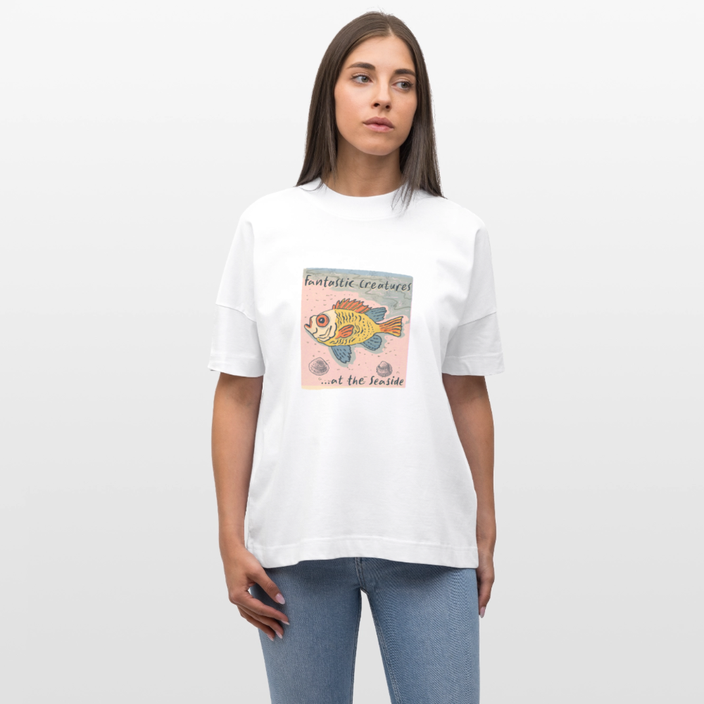 Stanley/Stella Oversized Unisex Bio T-Shirt - "Fantastic Creatures" - Weiß