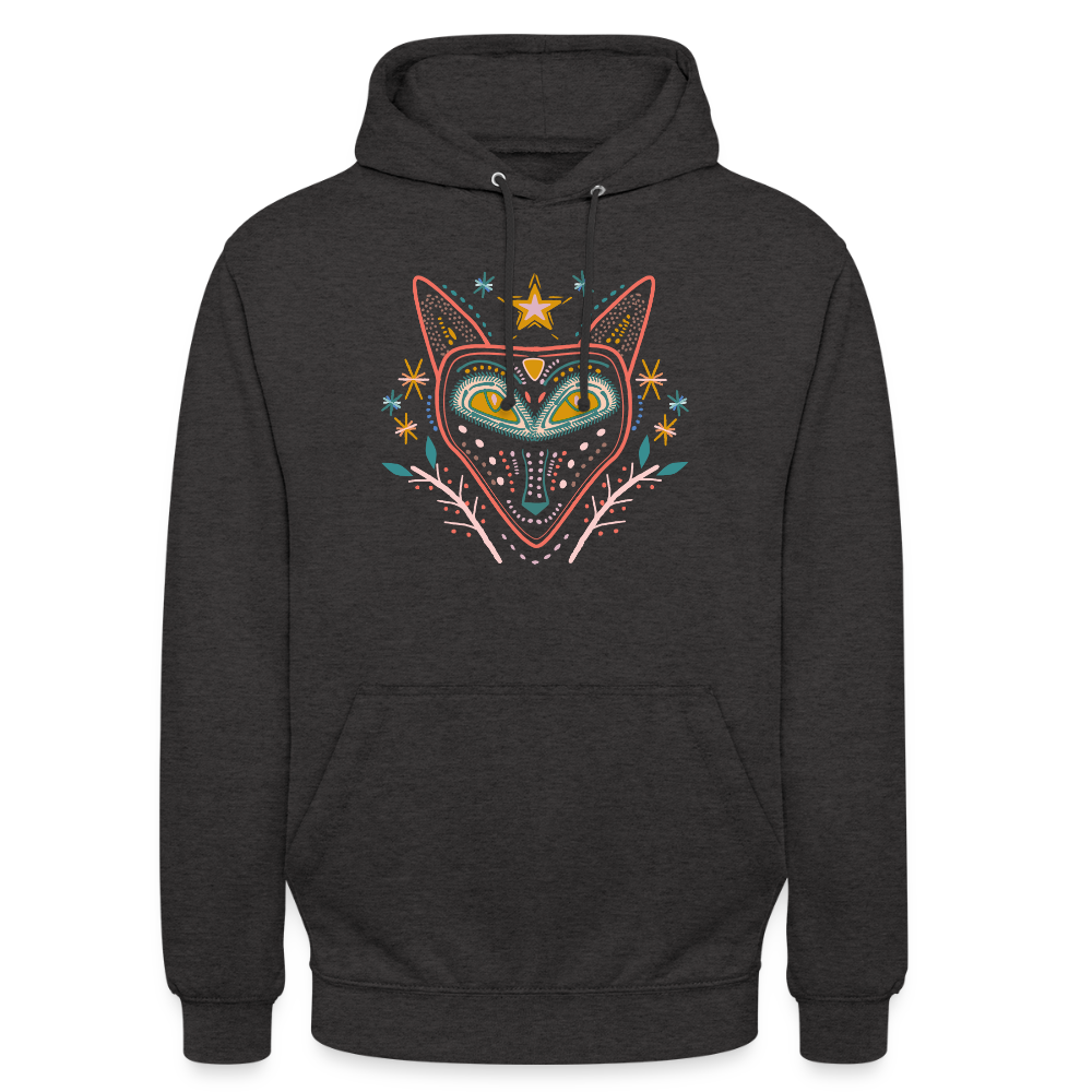 Unisex Hoodie "Nachtfuchs" - Anthrazit