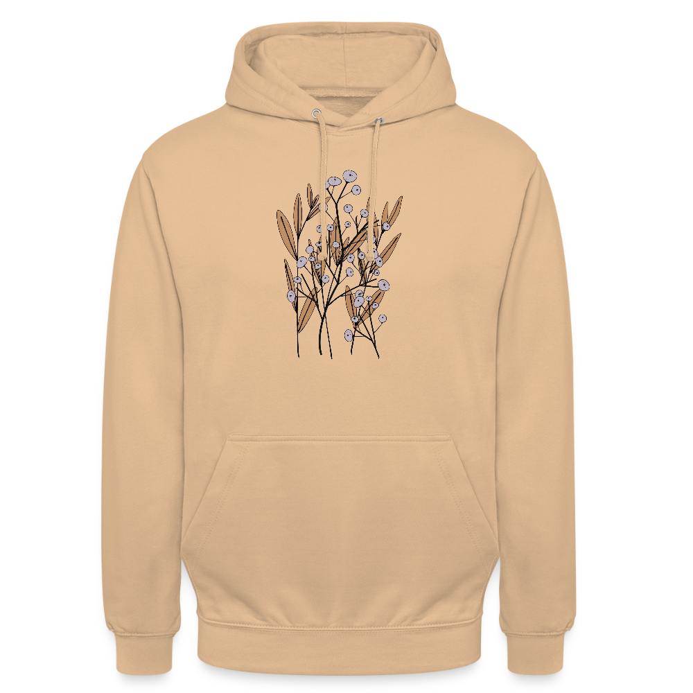 Unisex Hoodie "Hygge Herbstgras" - Pfirsich