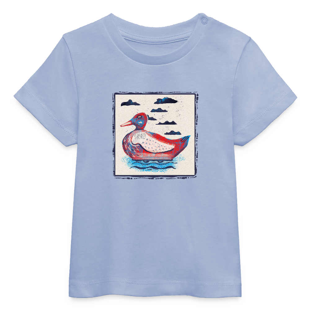 Stanley/Stella Baby Bio-T-Shirt - “Blaurote Ente” - Sky