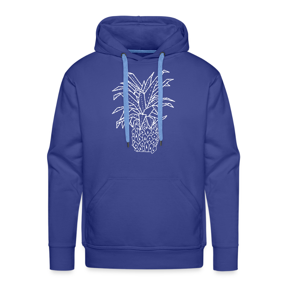 Men’s Premium Hoodie "Grafische Ananas" - Königsblau