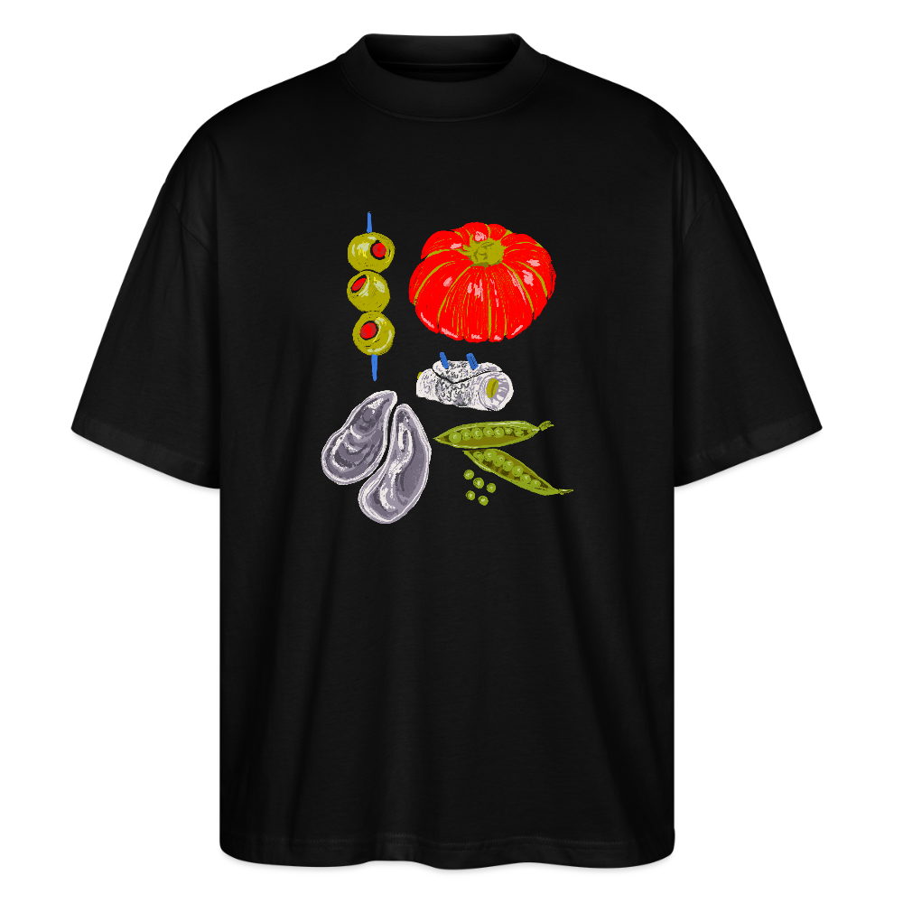 Stanley/Stella Oversized Unisex Bio T-Shirt - “Bon Appétit” - Schwarz