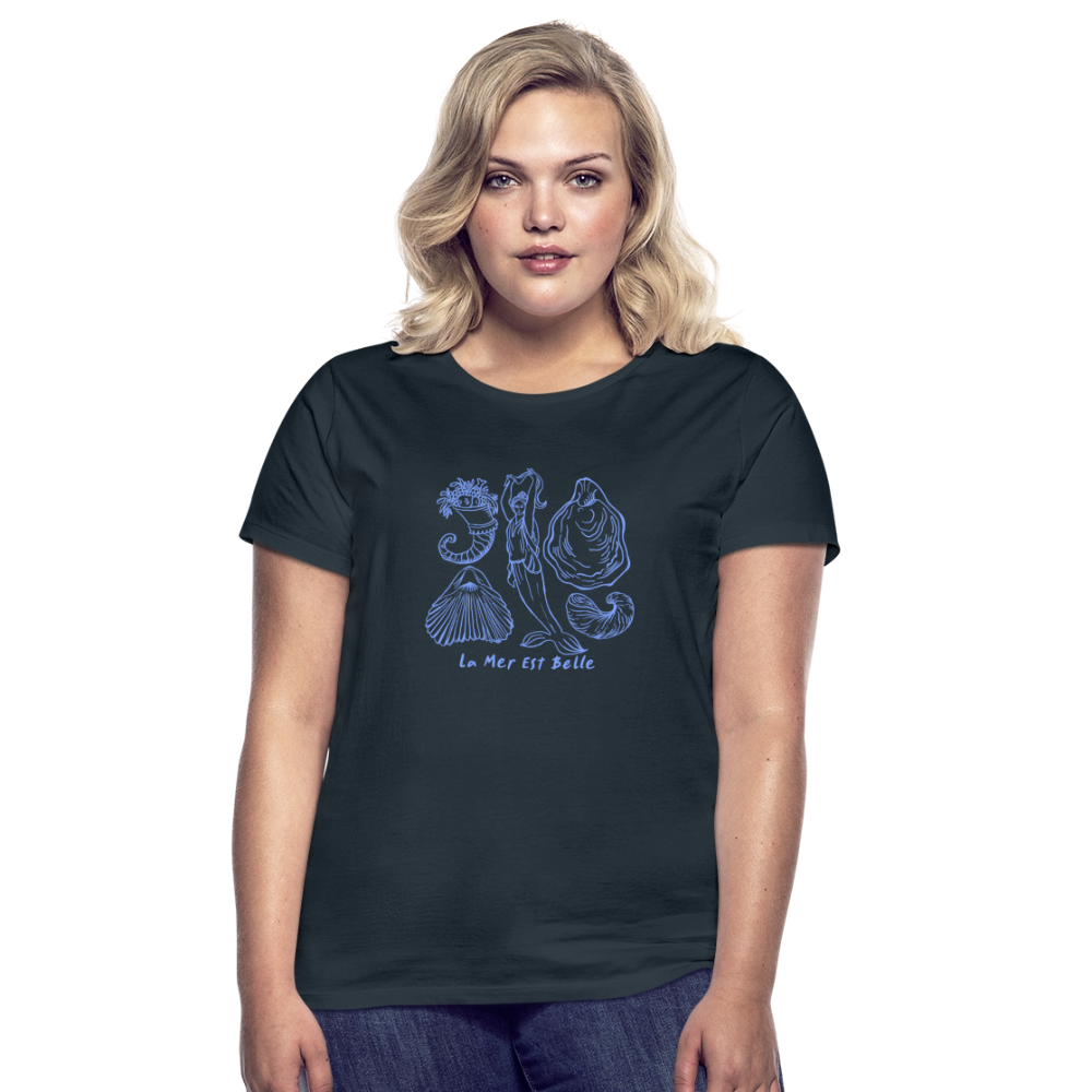 Frauen T-Shirt "La Mer" - Navy