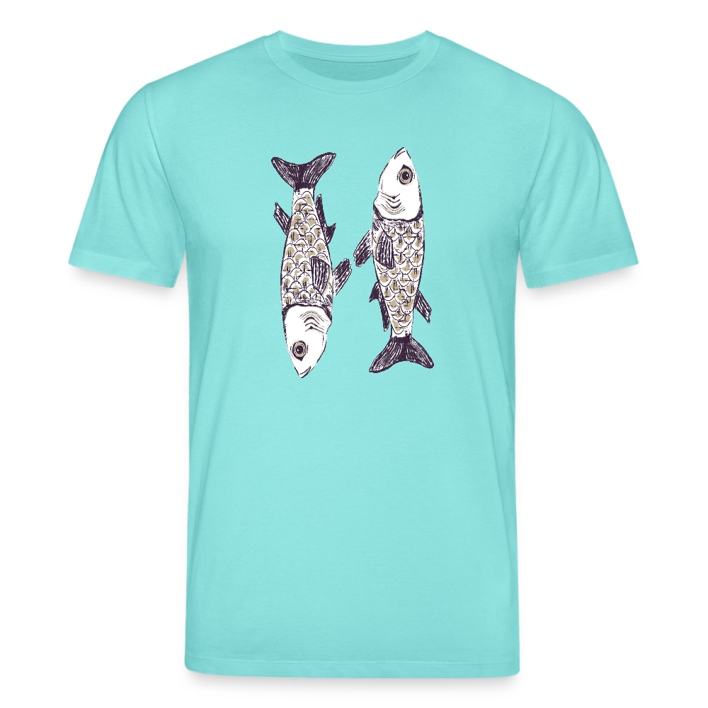 Stanley/Stella Unisex Bio-T-Shirt - “Zwei Sardinen” - Poolblau