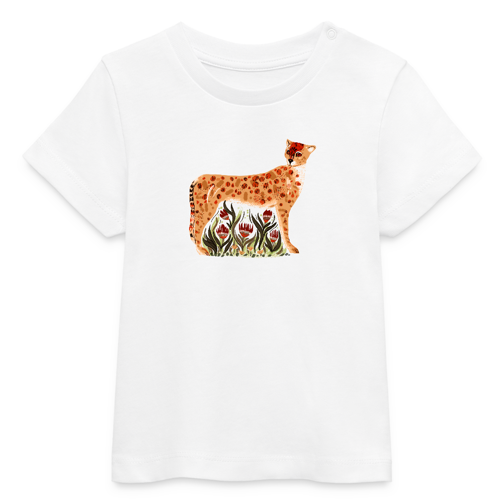 Stanley/Stella Baby Bio-T-Shirt - “Choose your Cheetah” - Weiß