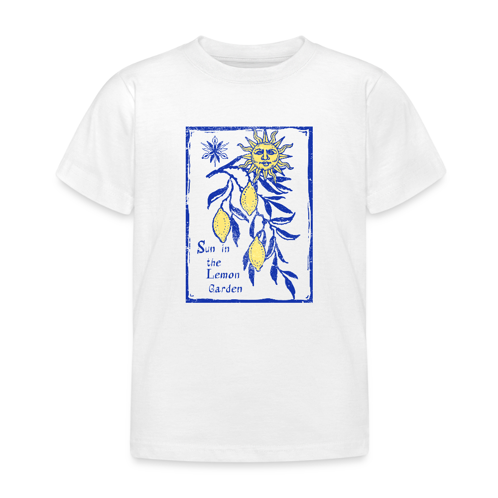 Kinder T-Shirt- “Lemon Garden” - Weiß
