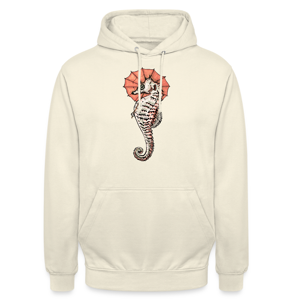 Unisex Hoodie - "Seepferdchen Mandarin" - Vanille-Milchshake