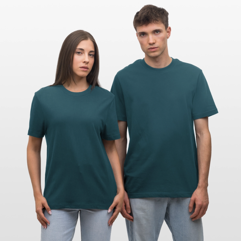 Stanley/Stella Relaxed Fit Unisex Bio-T-Shirt - "Bunte Maske" - Dunkles Petrol