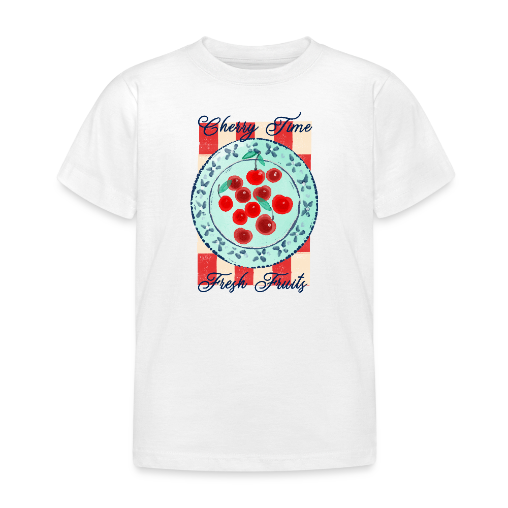 Kinder T-Shirt - “Kirschenzeit” - Weiß