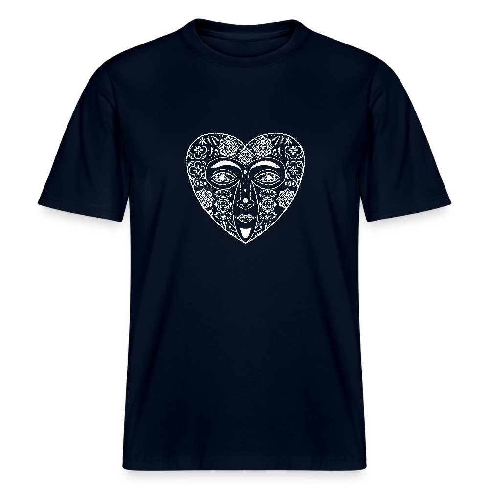 Stanley/Stella Unisex Bio-T-Shirt - “Azulejo Herz” - Navy