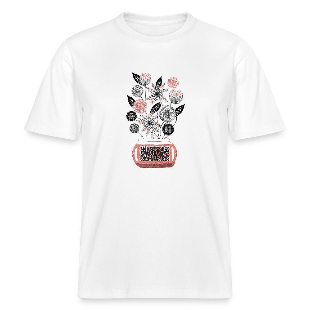 Stanley/Stella Relaxed Fit Unisex Bio-T-Shirt - “Vintage Vase” - Weiß