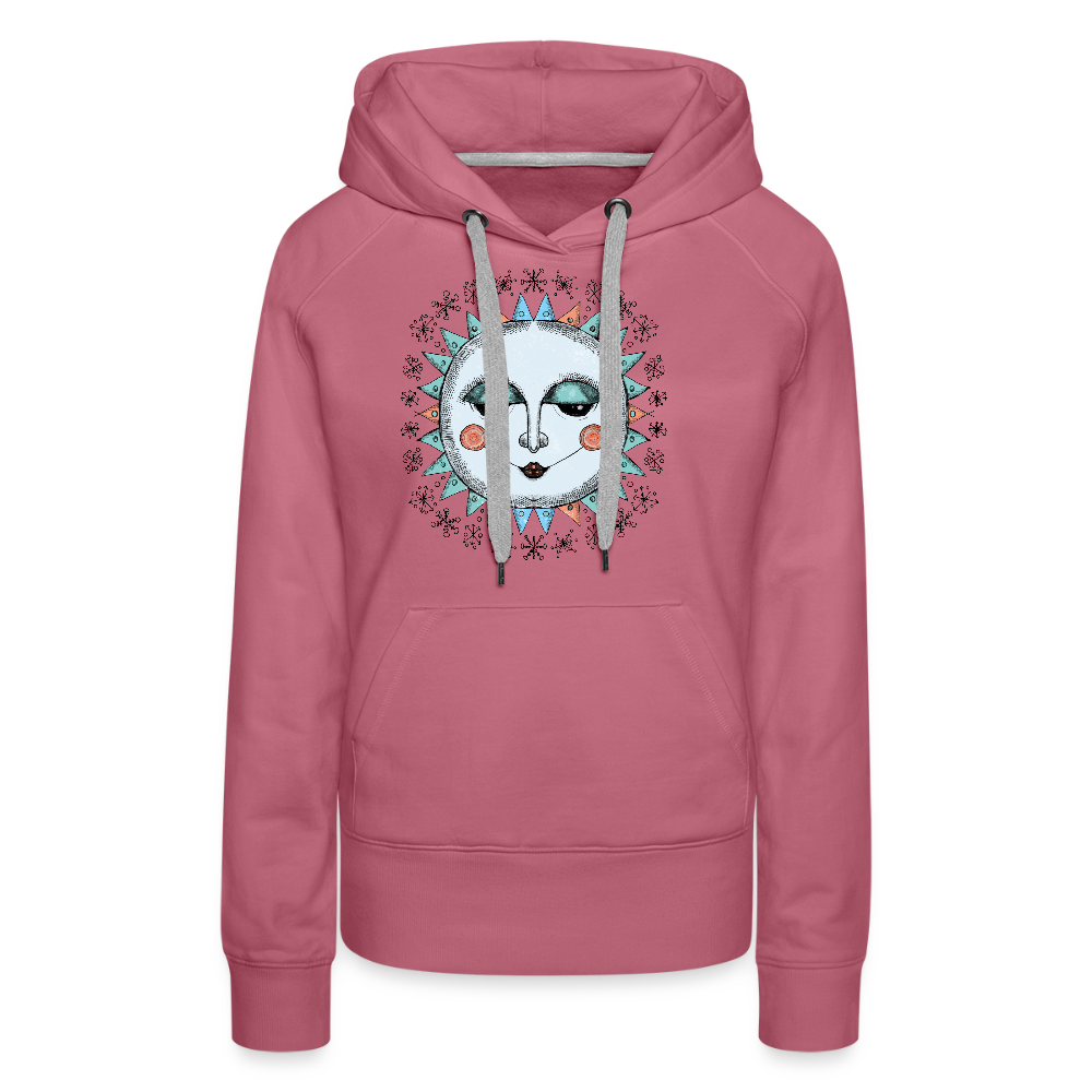 Frauen Premium Hoodie - “Wintersonne” - Malve