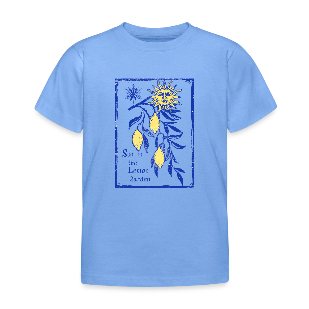 Kinder T-Shirt- “Lemon Garden” - Himmelblau