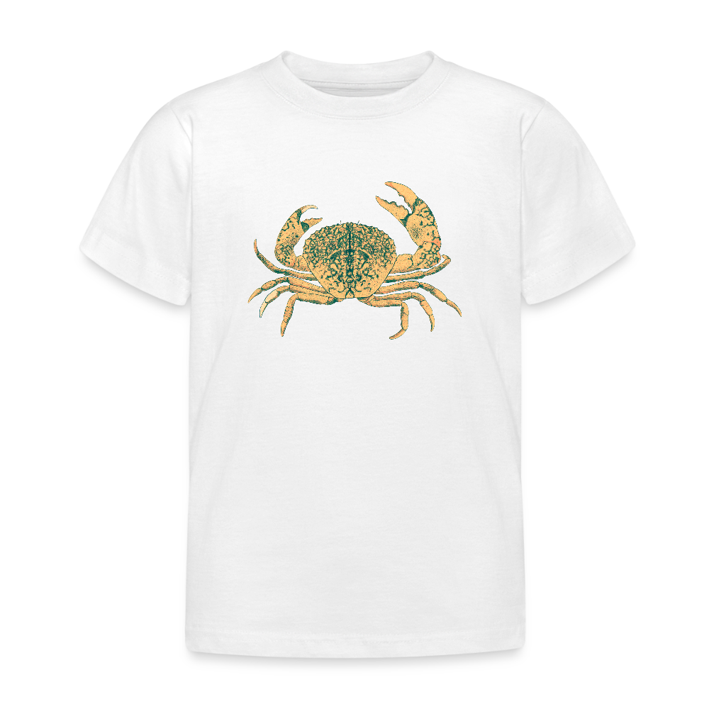 Kinder T-Shirt - “Vintage Taschenkrebs” - Weiß